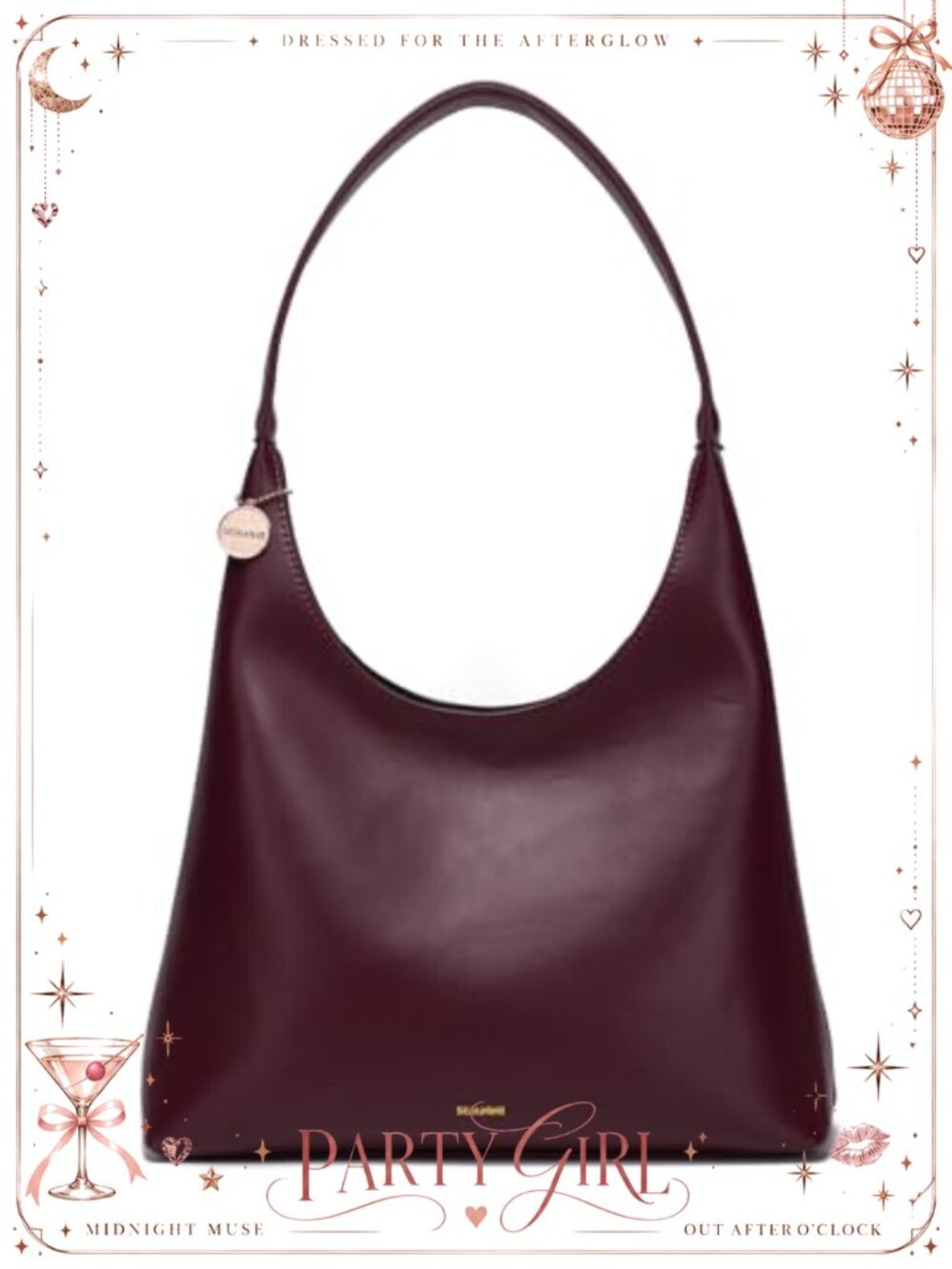 Vegan Leather Hobo Bag Slouchy Shoulder Bag Tote Purse